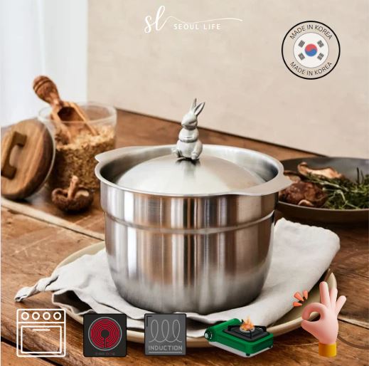 Rabbit pot & Pot set, 5-ply SUS 304, Made in Korea