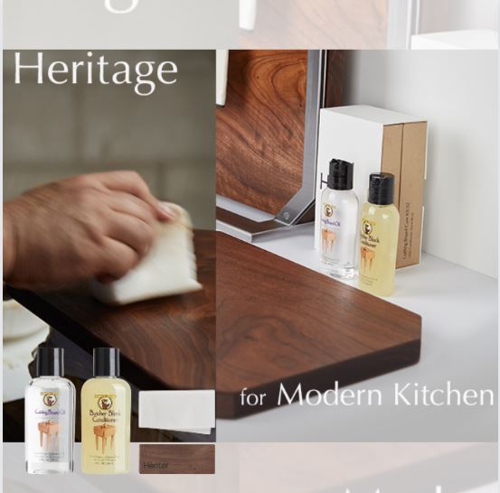*Heriter* Premium Signature Knife Chopping board with Steel Stand.