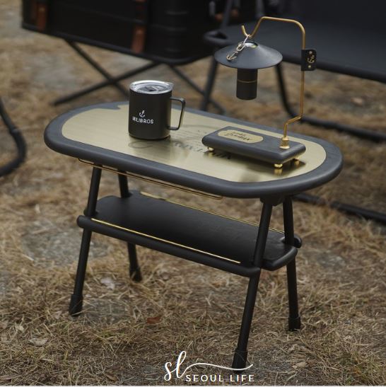 Handcraft Wooden table, camping shelf, outdoor table, Made in Korea. Good for Outdoor Camping