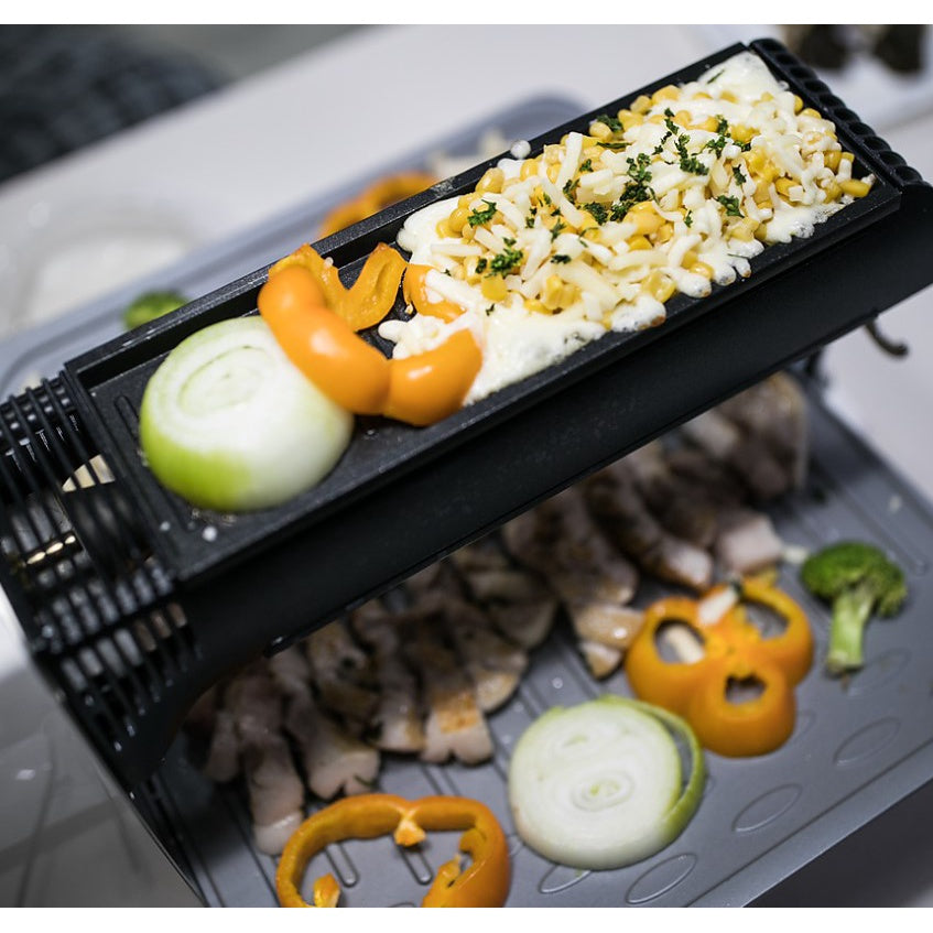 Braten BBQ Grill, Foldable Gas Grill Set, Suitable for Korean Style BBQ. Camping Gear