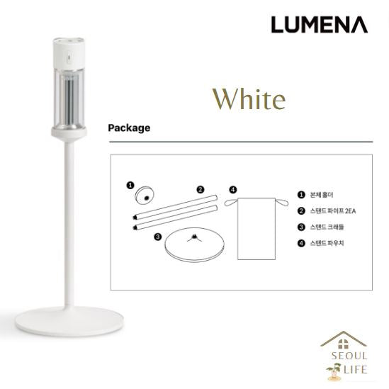 *Lumena M3* Multi-use light set( matt white color)/camping, mood, desk light stand