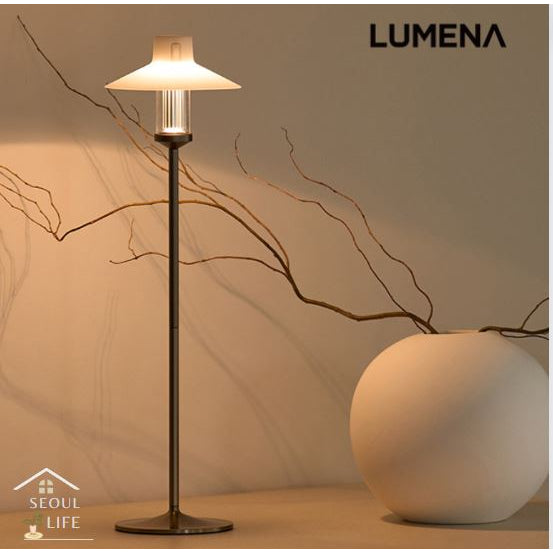 *Lumena M3* Multi-use light set( matt white color)/camping, mood, desk light stand