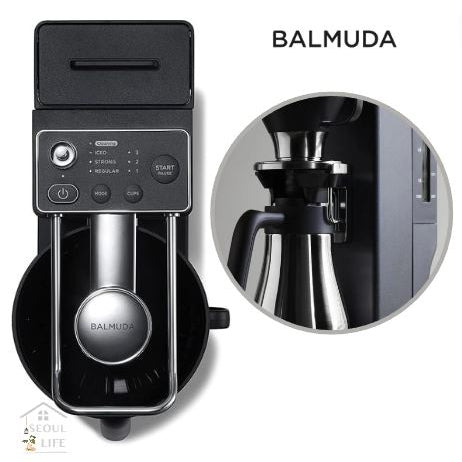 *BALMUDA* The Brew Coffee Maker Black/ Automatic Pour Over Coffee Maker for Camping