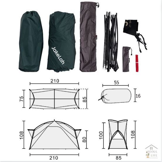 *JakeLah* J.cot 210 tent for one person/ bike tent & easy carrying tent for camping