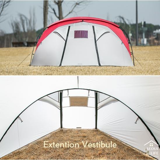 Extension Vestibule tent for Minimal Works PAPRIKA Easy Pitch tent. Outdoor Camping