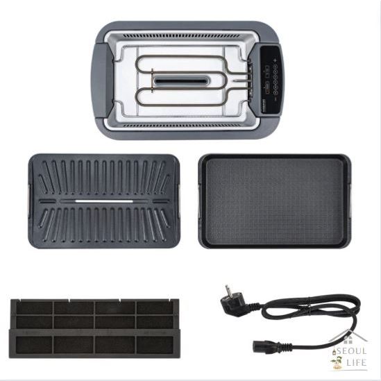 *ANBANG* New Smokeless Electric BBQ Grill Pan Ultra with Air Circulation Lid, 2025 Edition