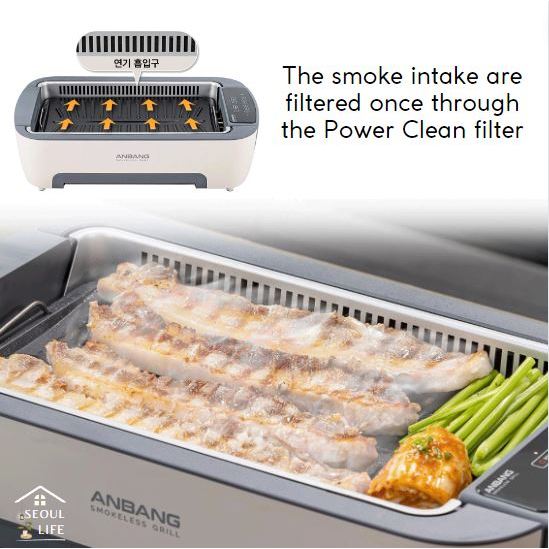 *ANBANG* Power Smokeless Grill pan multi-use frying pan griller