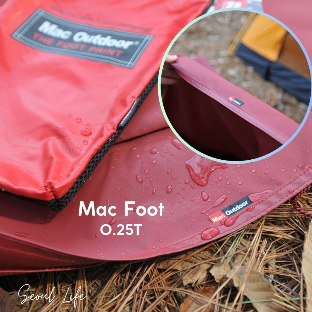 *MacOutdoor* Footprint for Helinox & Snow Peak Tents/ Fireproof & Water repellent. Good for Camping Rental
