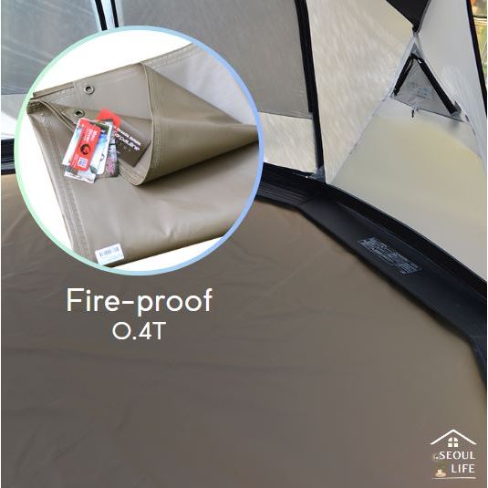 *MacOutdoor* Footprint for Helinox & Snow Peak Tents/ Fireproof & Water repellent. Good for Camping Rental