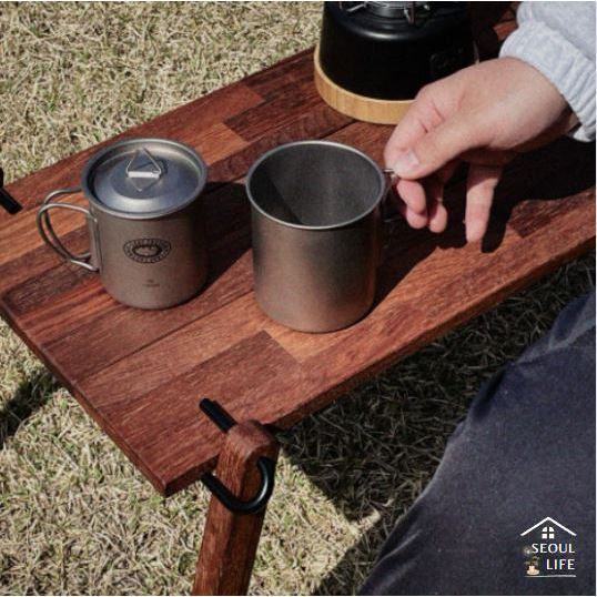 Multi-use Foldable Wooden Camping table, 65cm x 35xm, Easy assemble & Max 160kg loading.