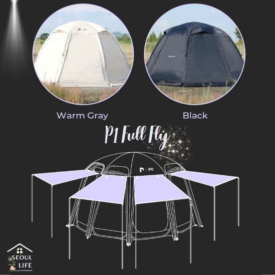 *Polaris* P1 TPU Pop-up Shelter & Tent for 3-4 people, Winter version. Outdoor Camping