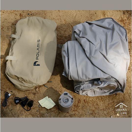 *Polaris* Camping Bedding Air Mattress 200cmx150cmx45cm/ built-in air pump, 46cm thick three-layer structure