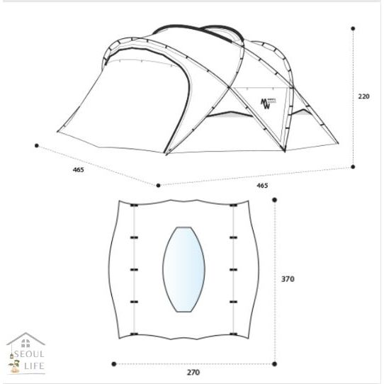 *Minimal Works* AGORA extendable camping tent & shelter for all seasons
