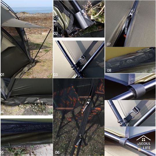 *Minimal Works* AGORA extendable camping tent & shelter for all seasons