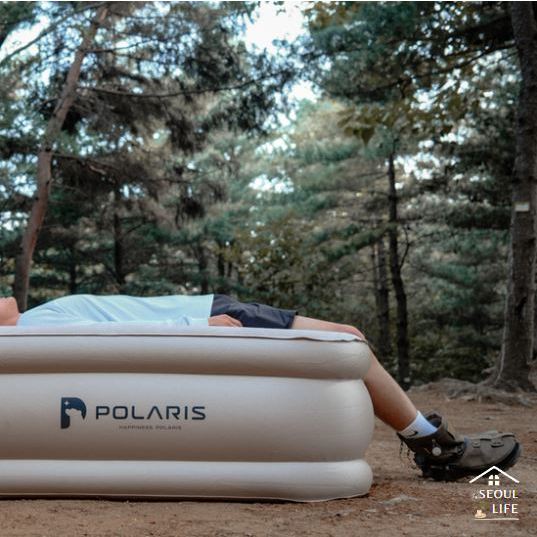 *Polaris* Camping Bedding Air Mattress 200cmx150cmx45cm/ built-in air pump, 46cm thick three-layer structure