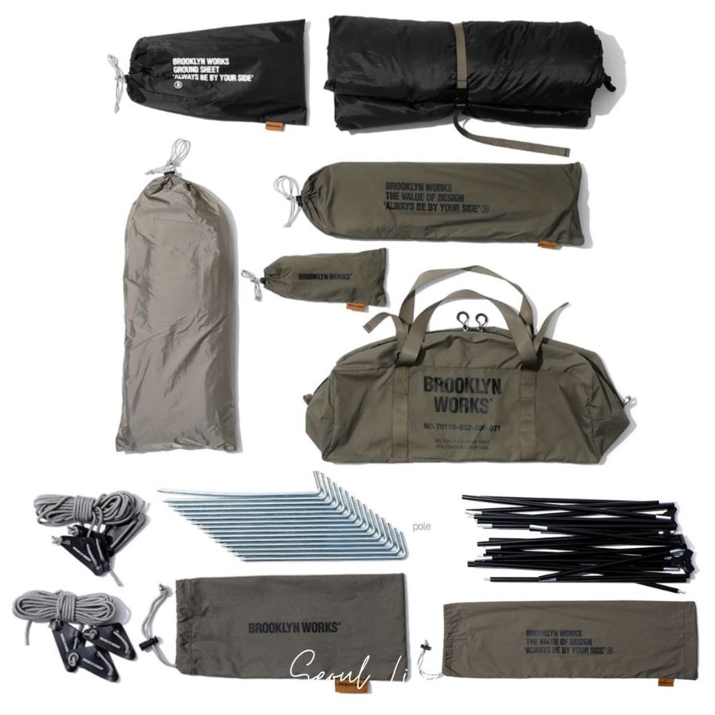 *Brooklyn Works* ROI-Tent VER.2 for 3-4 people for camping rental