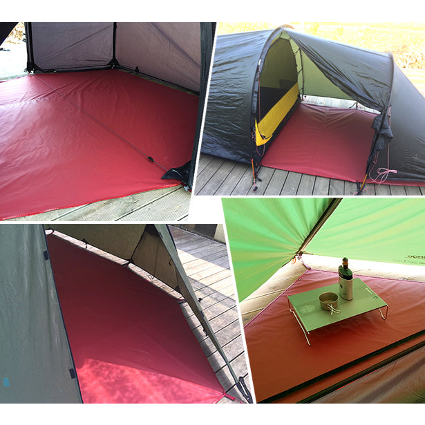 *MacOutdoor* Footprint for Helinox & Snow Peak Tents/ Fireproof & Water repellent. Good for Camping Rental