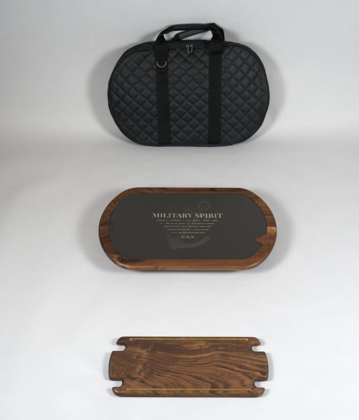 Handcraft Wooden table, camping shelf, outdoor table, Made in Korea. Good for Outdoor Camping