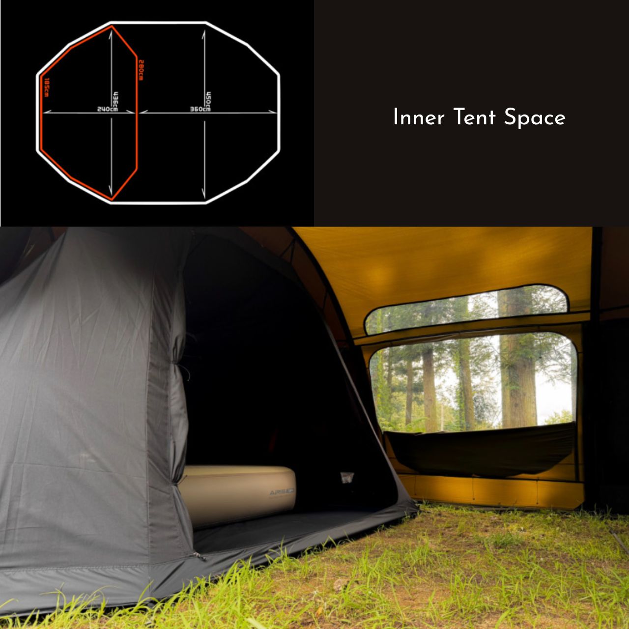 Tenter] Ortus X Extendable Dome & Tunnel Tent – SeoulLife