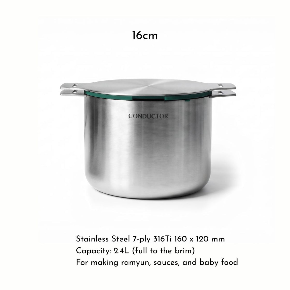 [Conductor] 7-Ply 316Ti Stainless Steel Detachable Cookware Pot