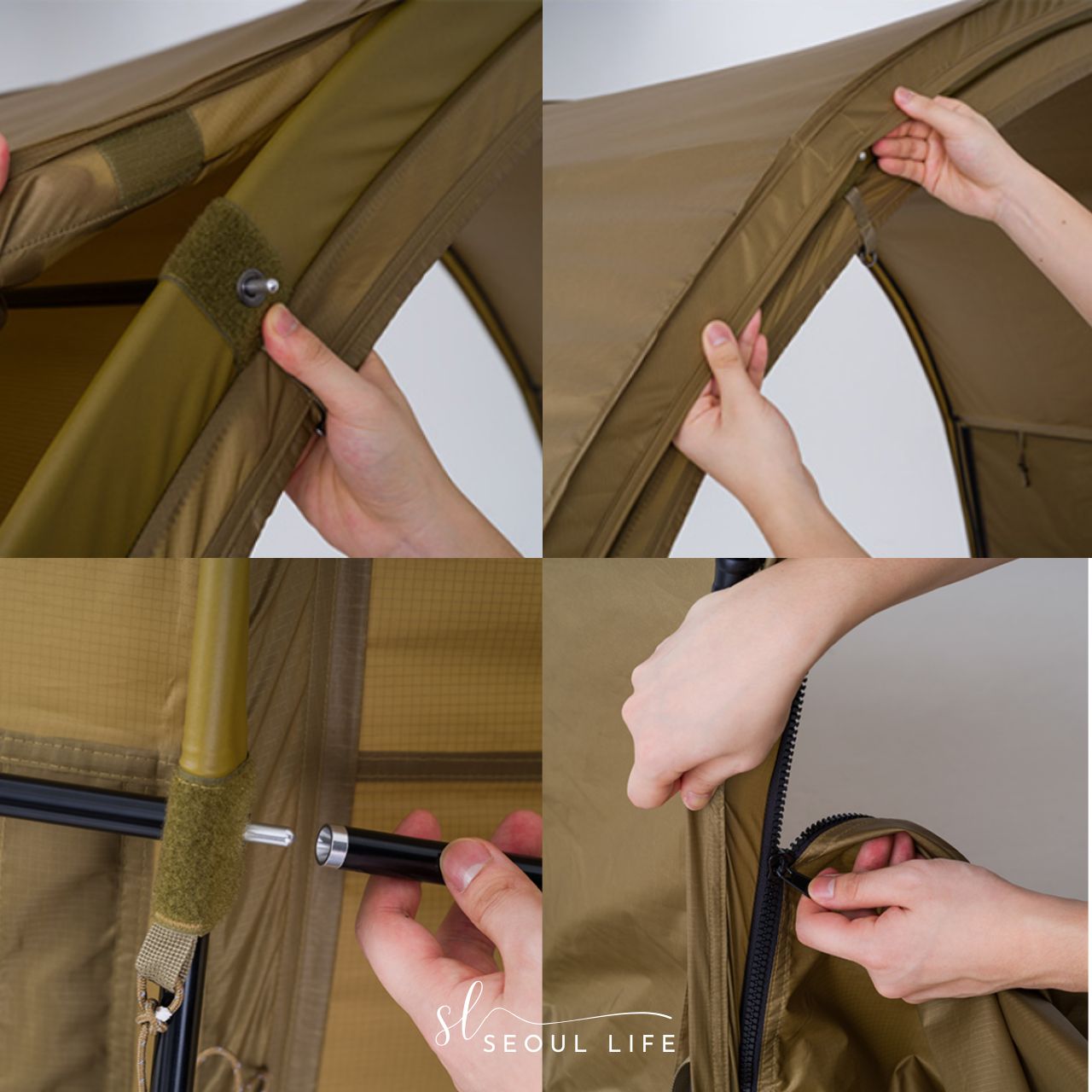 [JakeLah] J. Tunnel Tent, Extendable & Connectable design. Camping Gear