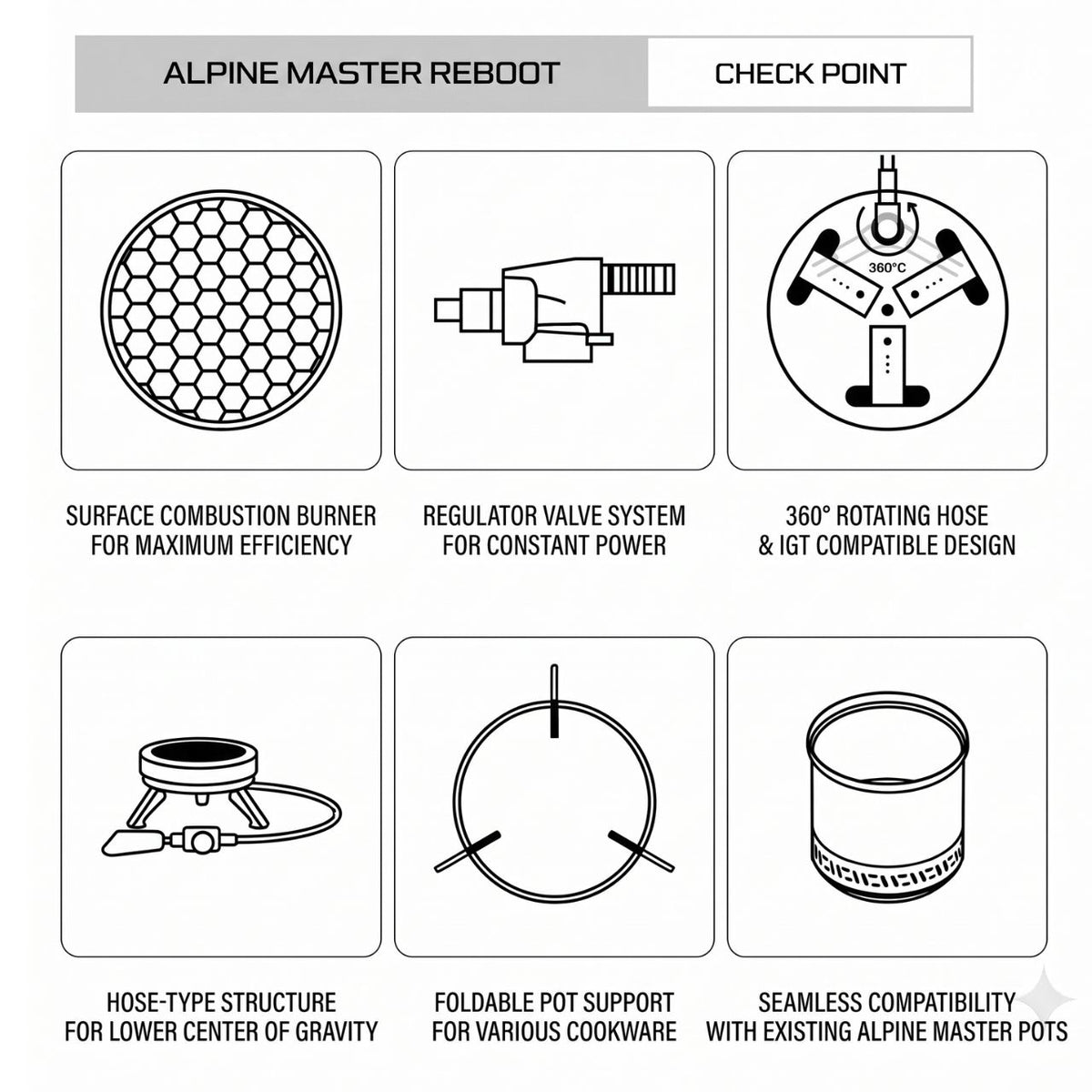 [Kovea] Alpine Master Reboot Hose-Type Gas Stove
