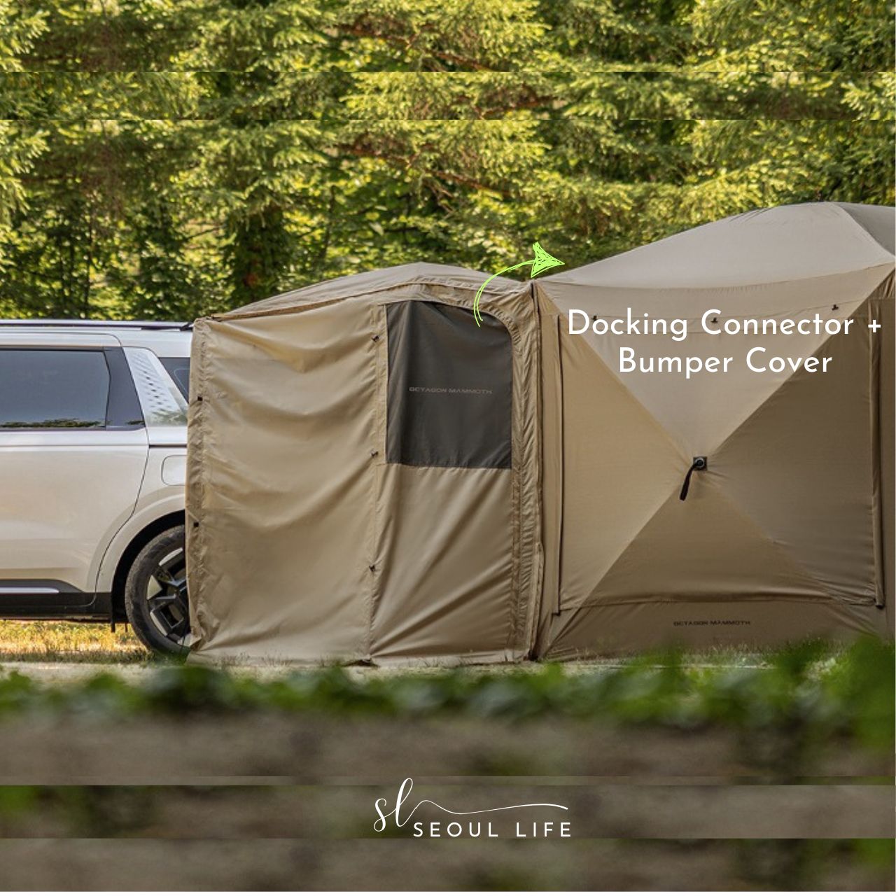 IDOOGEN] Octagon Mammoth One-touch Tent Shelter, Tan Color
