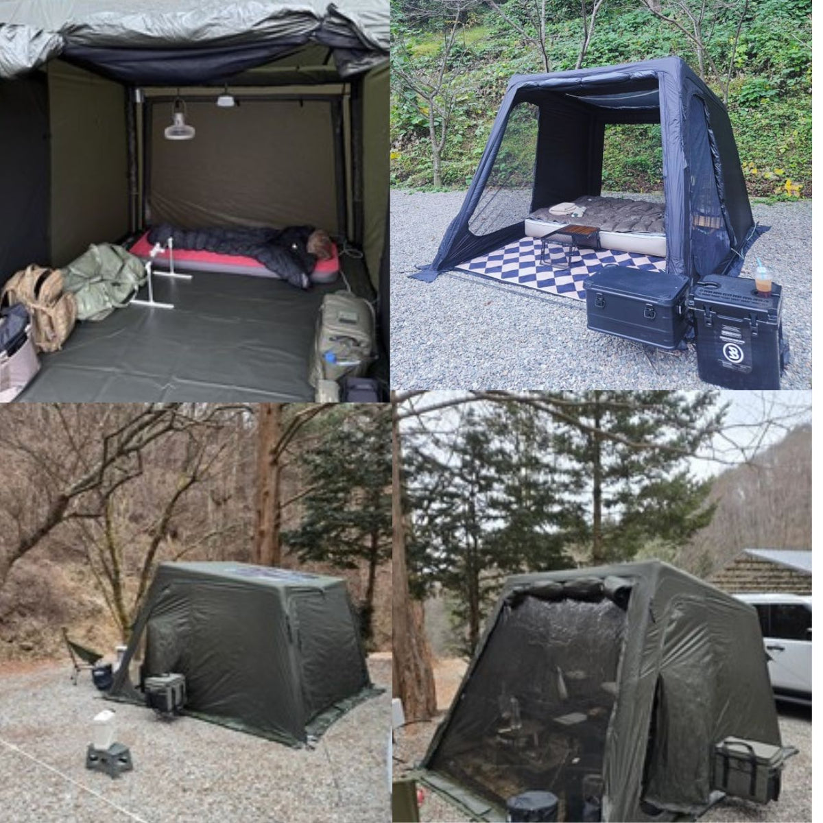 [Planforty] Dice Shelter Air Tent Lightweight Space-Saving Design