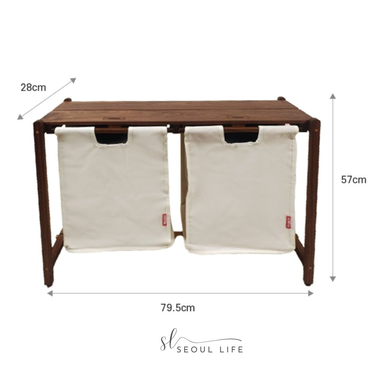 [HealBreathe] Wooden Camping Side Table, Camping Basket, Storage Table, Shelf