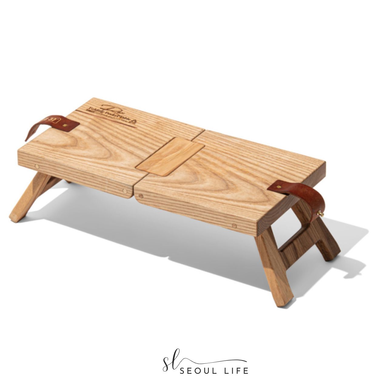 [SeoulLife] Foldable Pocket Camping Wooden Table, Made in Korea