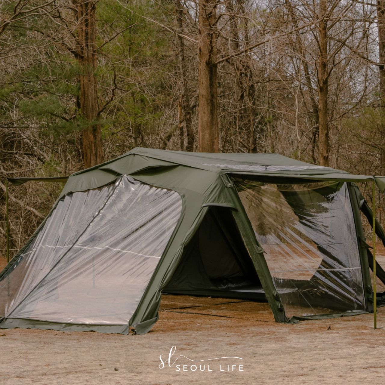キャンプ テント URBANSIDE Easy Cabin エア テント Urbanside* Easy Cabin Air Tent/ Khaki Color. Outdoor Camping