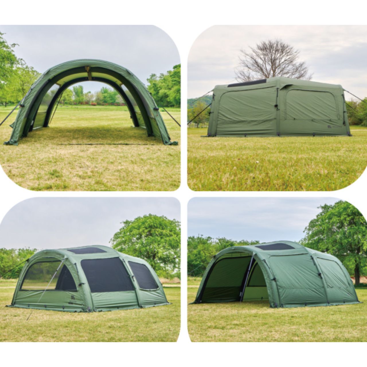 [We Can Trip] Model D Light-Weighted Air Tent, Shelter (Khaki, Black)