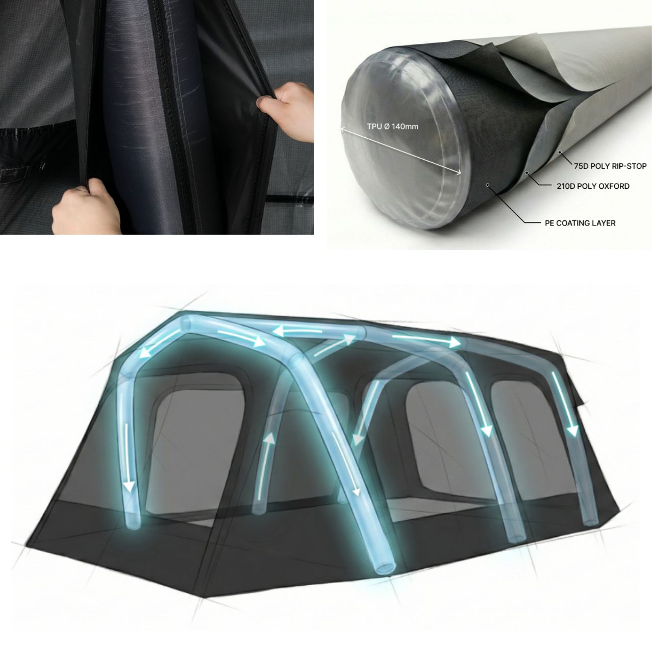 [URBANSIDE] Easy Bunker PRO 650 Air Tent