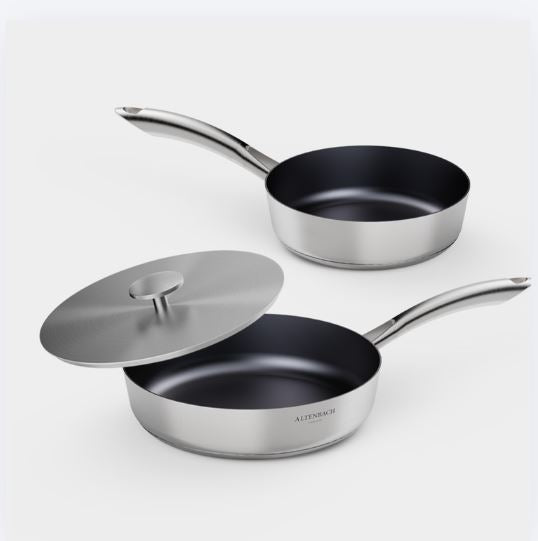 [Altenbach] Multi 5-Ply Deep Sauté Pan Set