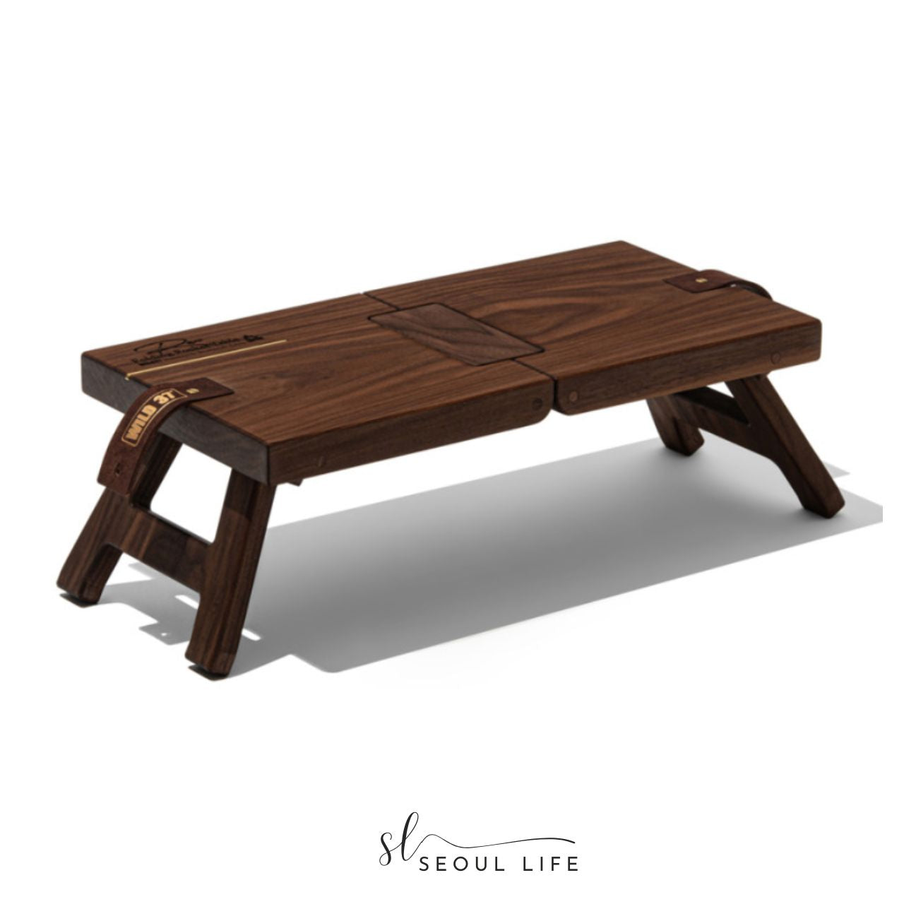 [SeoulLife] Foldable Pocket Camping Wooden Table, Made in Korea