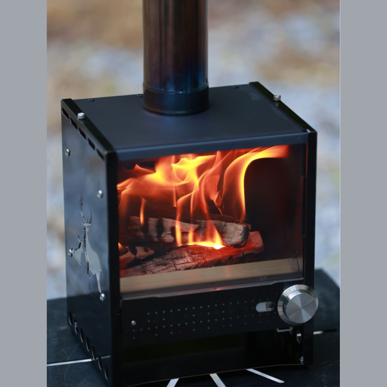 [Victory] Mona Outdoor 2-way Wood Stove w/ cooking space