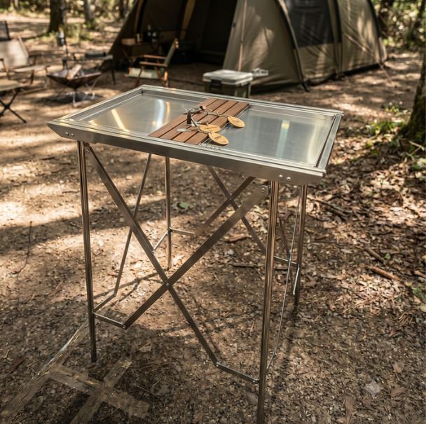 [Enrich] Premium Folding Camping Kitchen Table / High-Class IGT Standing Workstation
