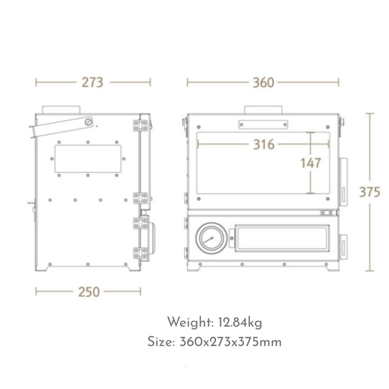 [Minimax] *Pre-order* MX1 Duel Oven, Two-in-One Camping Wood Burning Stove & Oven