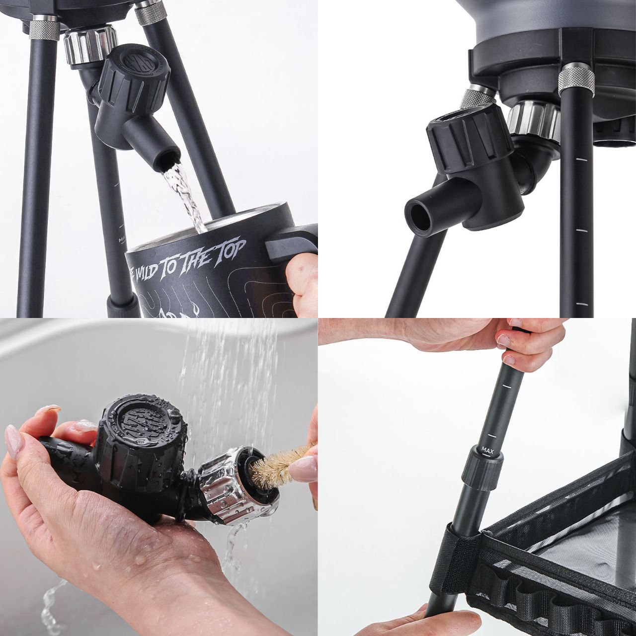 [KZM] Field TX SUS 304 ウォータージャグ 4.5 スタンドポール付き