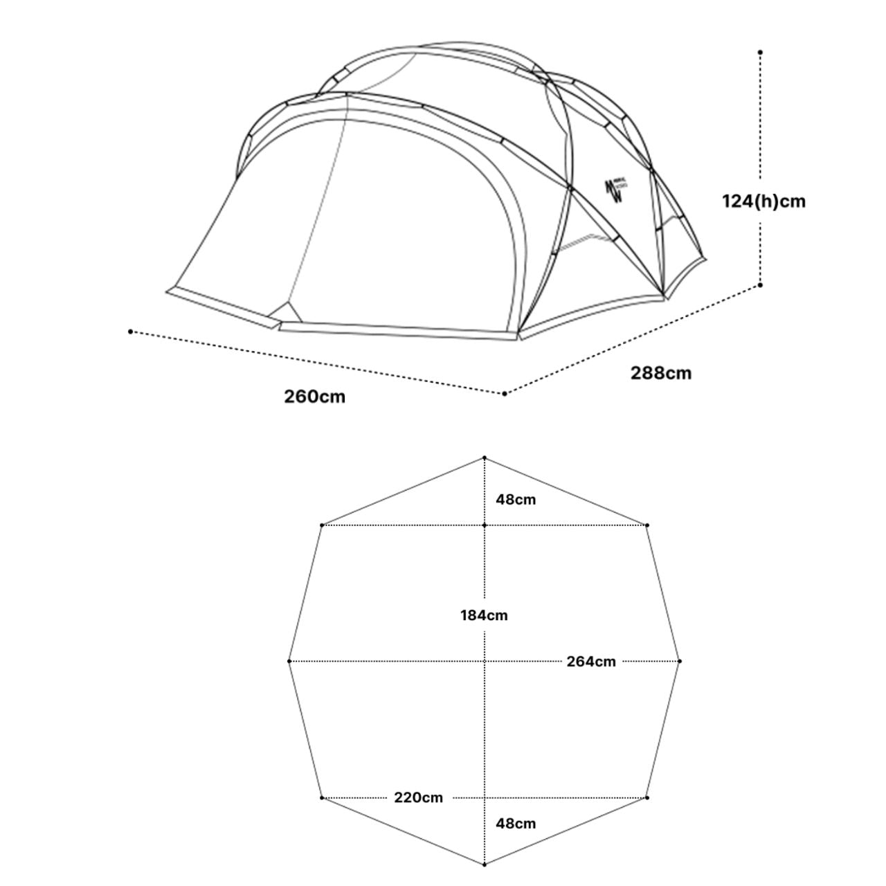 [Minimal Works] 2,030g Lightweight Shelter G Air