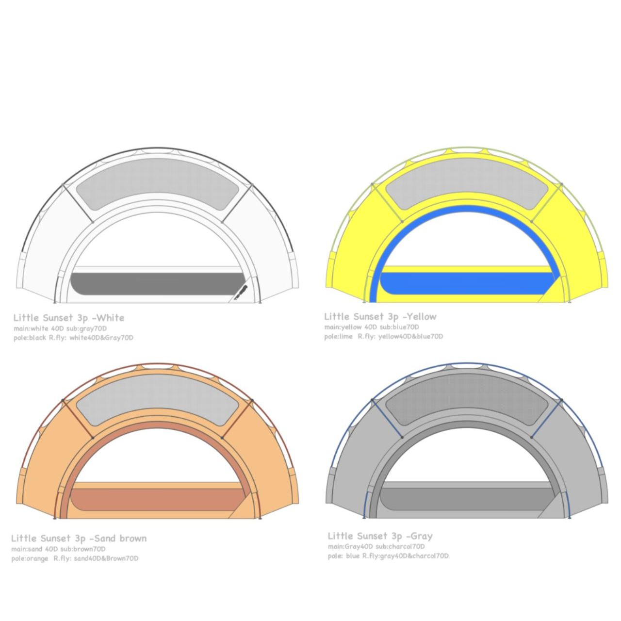 [TENTER] Little Sunset 3P Tent