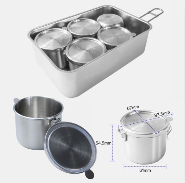 [Kinox] SUS 304 Camping Cooking Pot Set, Cookware Set