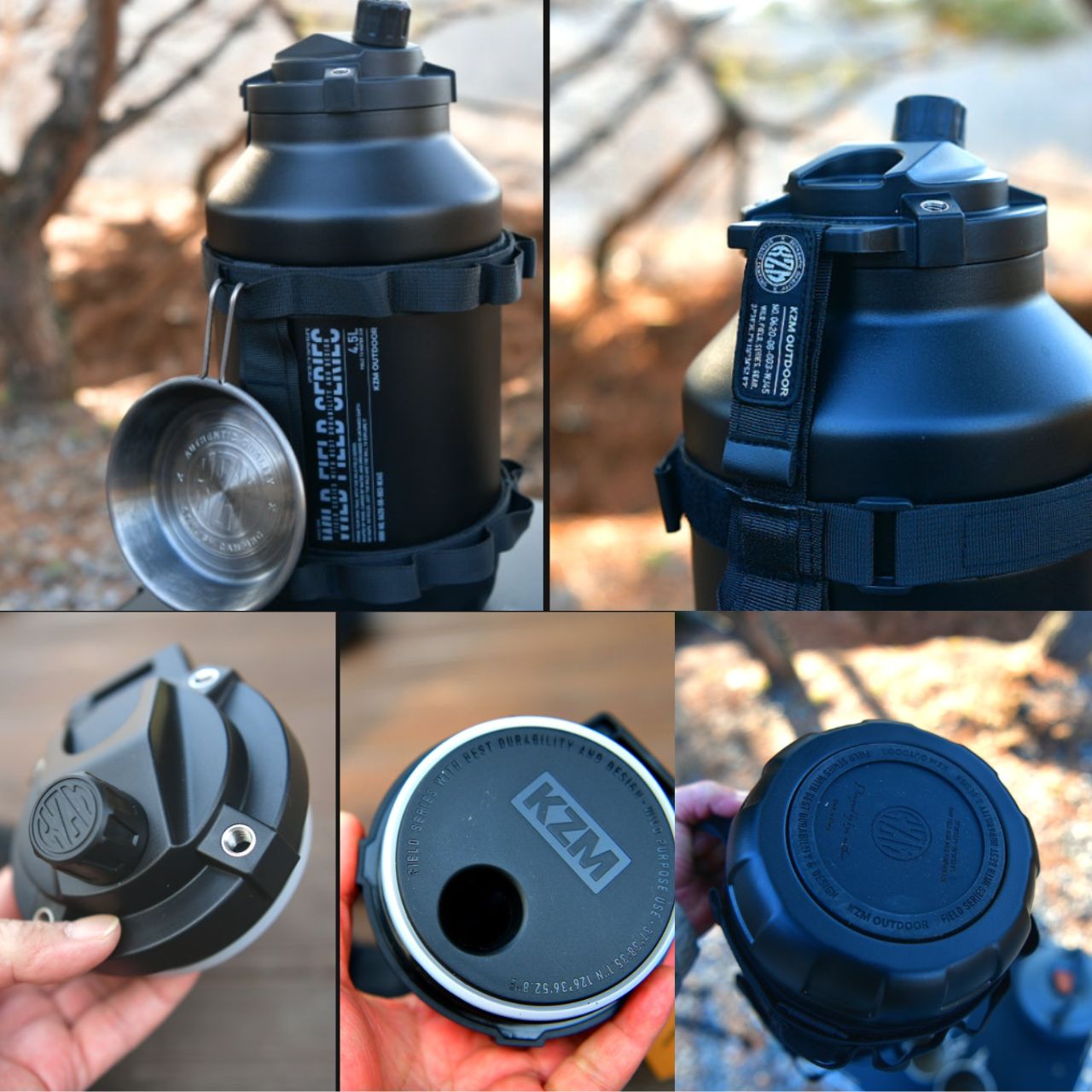 [KZM] Field TX SUS 304 ウォータージャグ 4.5 スタンドポール付き