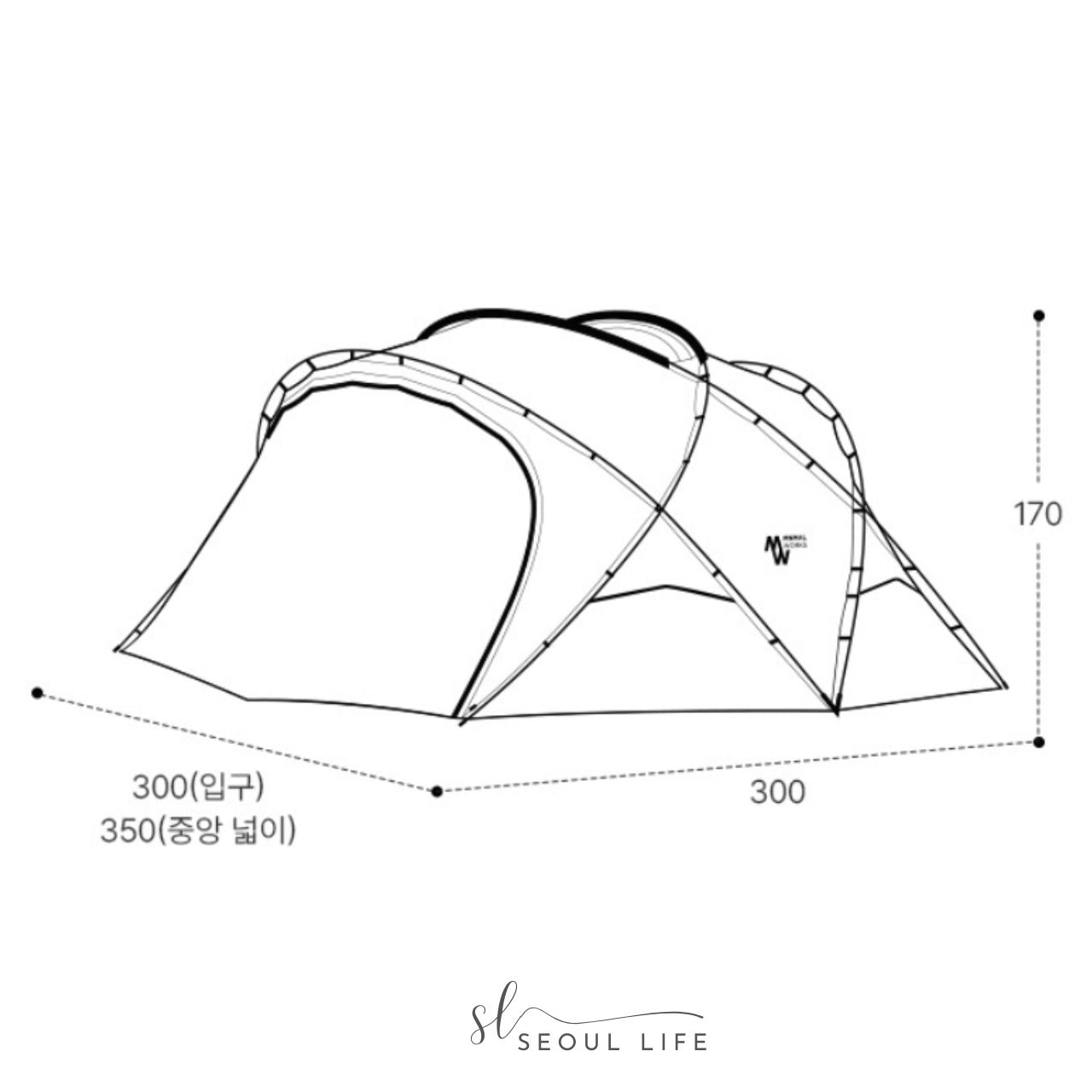 [SeoulLife]*Minimal Works* Shelter G 2.0, Camping Tent