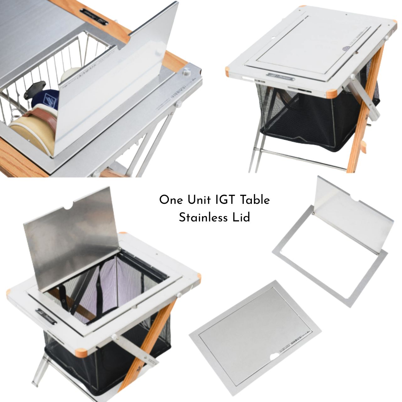 [Shahrazad] Camping Outddor Stainless Handcrafted IGT Folding Table, Made in Korea