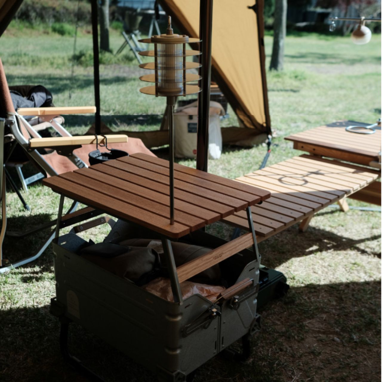 [Kunst Baum] Multi-Purpose Compact Camping Wood Table