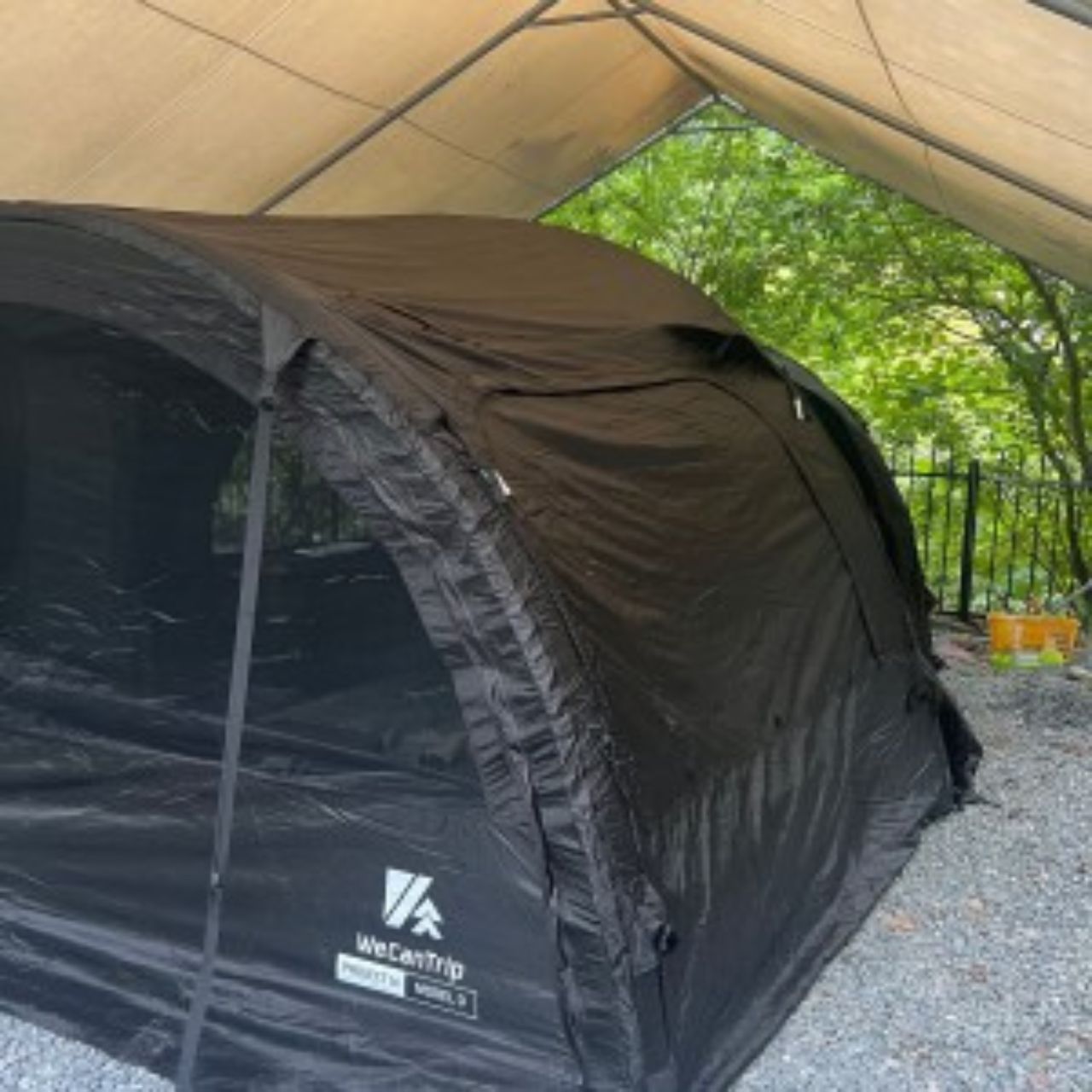[We Can Trip] Model D Light-Weighted Air Tent, Shelter (Khaki, Black)