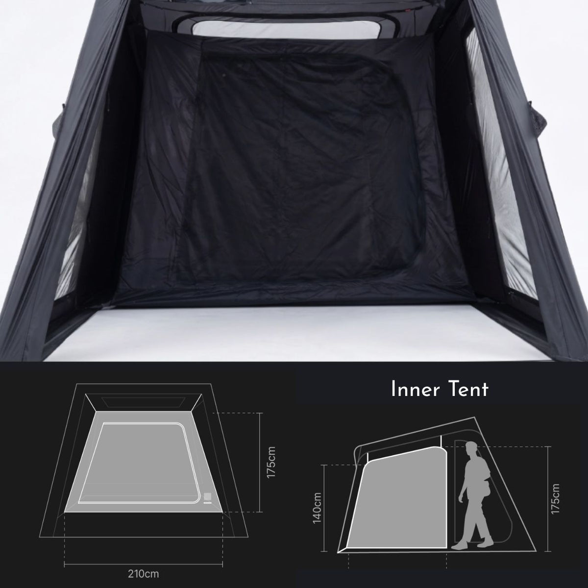 [Planforty] Dice Shelter Air Tent Lightweight Space-Saving Design