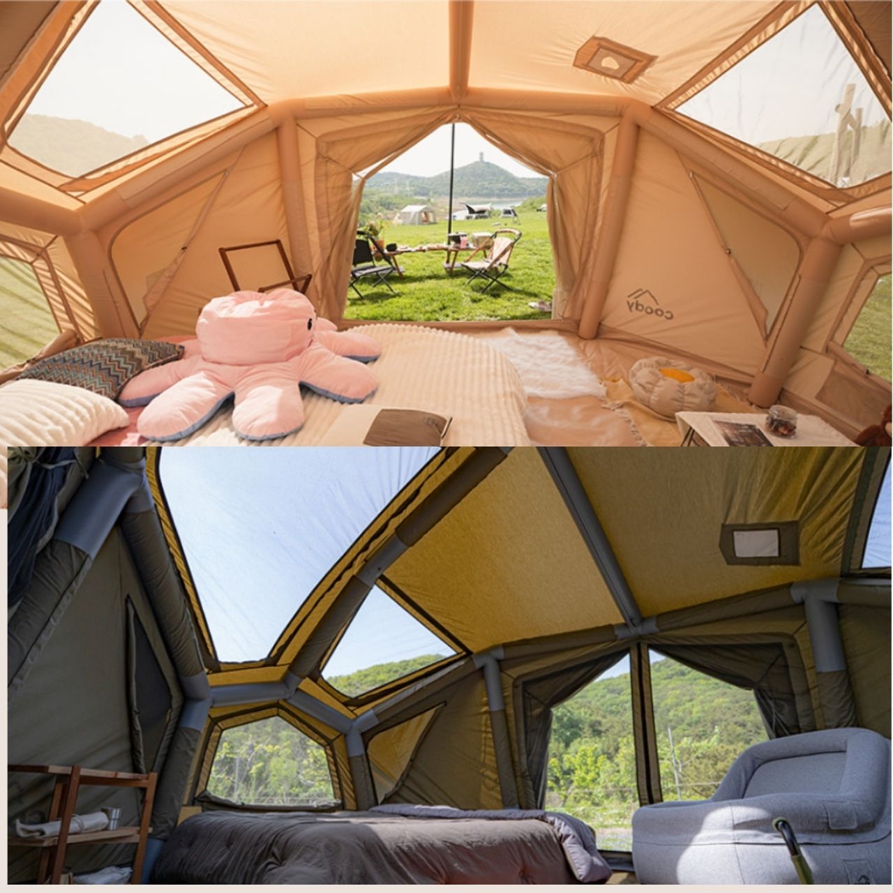 [Coody] Bestona Air Tent, Family Tent with Tarp