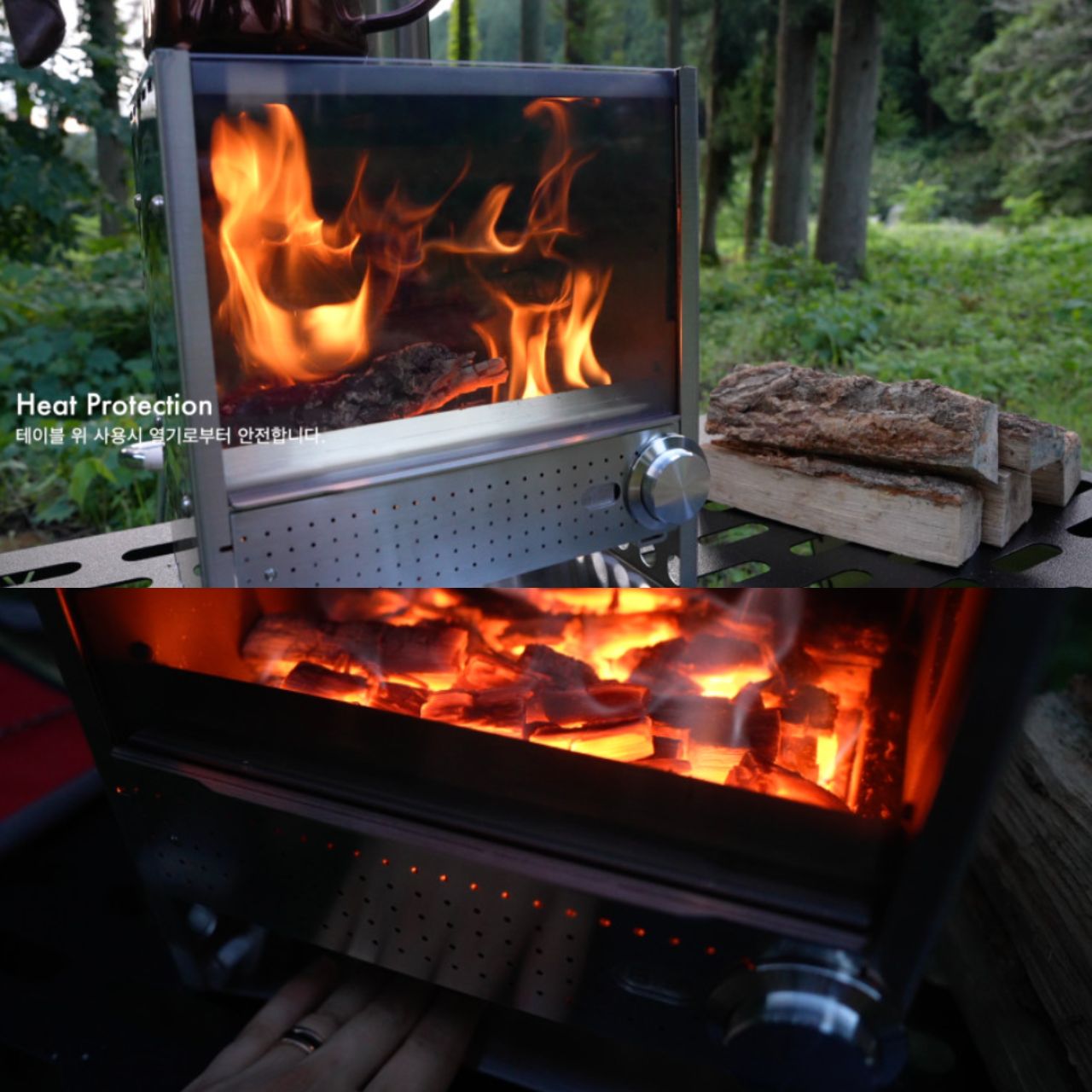 [Victory] Mona Outdoor 2-way Wood Stove w/ cooking space